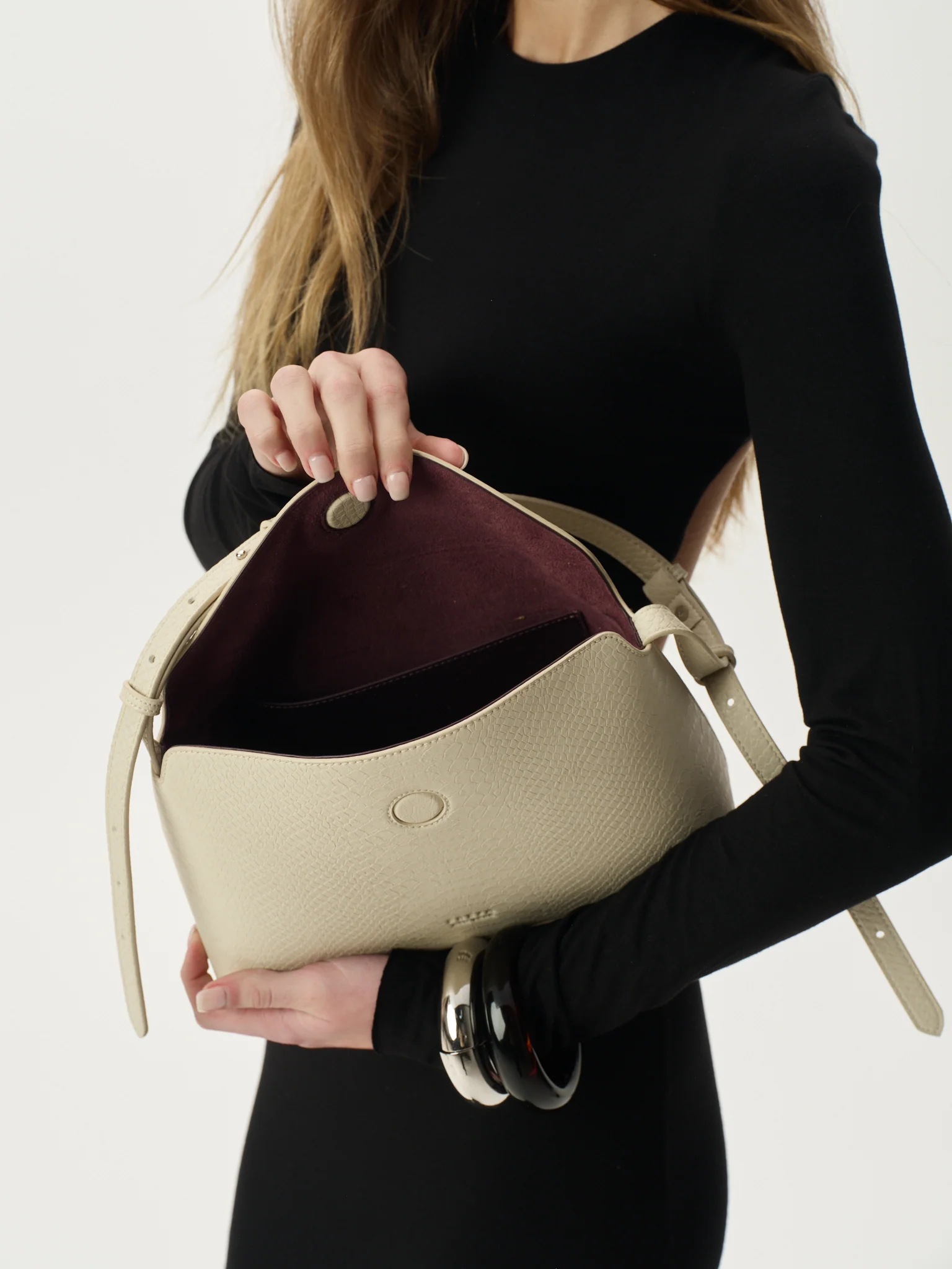 Hudson Bag Oat Croc - Image 5
