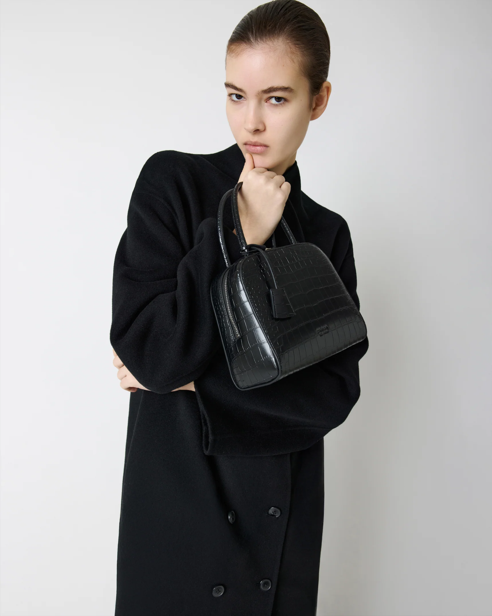 Miro Bag Black Croc - Image 9